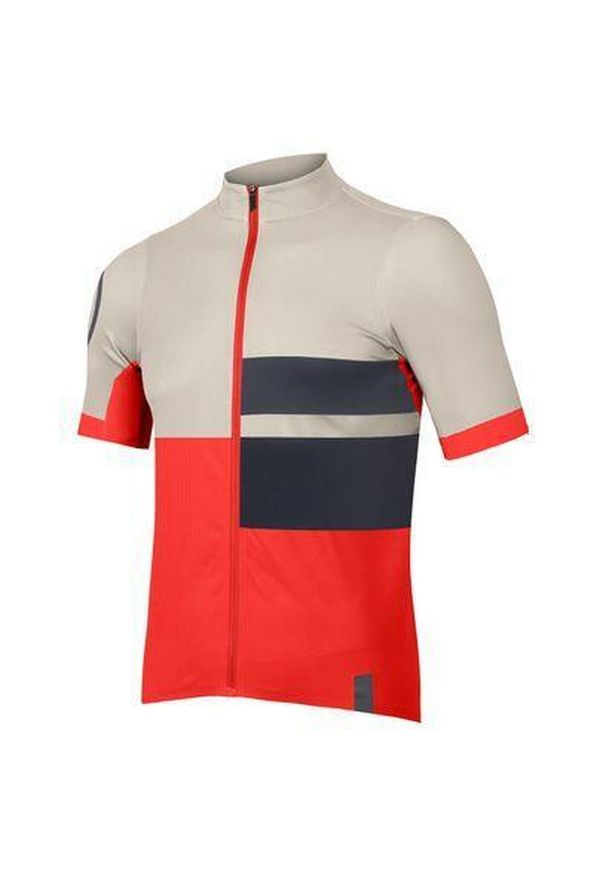 ENDURA - Nadrukowany dżersej Endura FS260. Kolor: czerwony. Materiał: jersey. Sport: kolarstwo