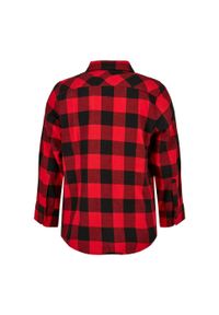 Urban Classics - Flanelowa Koszula W Kratę Dla Chłopców. Kolor: czerwony, wielokolorowy, czarny. Długość rękawa: długi rękaw