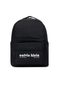 Calvin Klein Jeans Plecak Ckj Graphic Ck Multi Funct Backp LV04G3162G Czarny. Kolor: czarny. Materiał: materiał