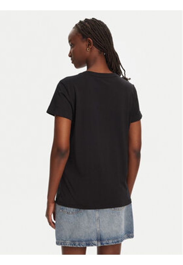 Liu Jo Sport T-Shirt TA5180 JS923 Czarny Regular Fit. Kolor: czarny. Materiał: bawełna. Styl: sportowy