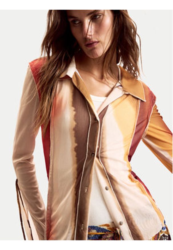 Desigual Koszula Lacroix 26SWTK28 Kolorowy Regular Fit. Materiał: syntetyk. Wzór: kolorowy