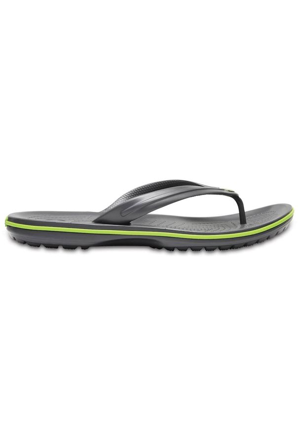 Japonki plażowe dla dorosłych Crocs Crocband Flip. Okazja: na plażę. Kolor: szary, wielokolorowy, zielony. Materiał: materiał, syntetyk