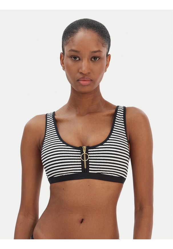 Seafolly Góra od bikini Clubhouse 31549-281 Czarny. Kolor: czarny. Materiał: syntetyk