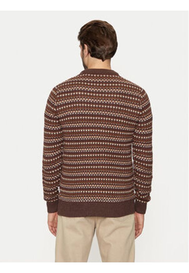 Only & Sons Sweter Musa 22027268 Brązowy Regular Fit. Kolor: brązowy. Materiał: bawełna