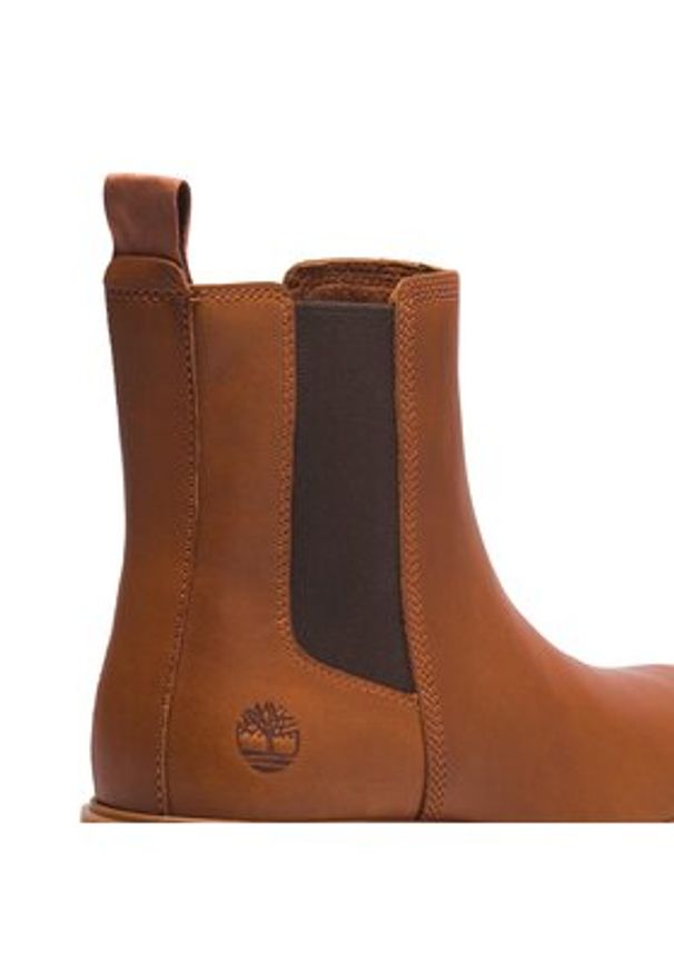 Timberland Sztyblety Carnaby Cool Basic Chlsea TB0A41E6F131 Brązowy. Kolor: brązowy. Materiał: skóra