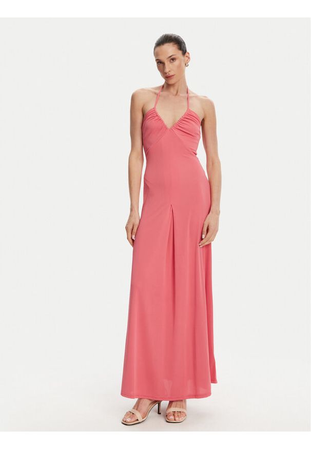 Silvian Heach Sukienka letnia Madev GPP25330VE Różowy Slim Fit. Kolor: różowy. Materiał: syntetyk. Sezon: lato