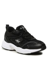 Calvin Klein Jeans Sneakersy Retro Tennis Oversized Mesh YM0YM00636 Czarny. Kolor: czarny. Materiał: materiał