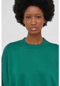 Answear Lab bluza damska kolor zielony gładka. Kolor: zielony. Materiał: dzianina. Wzór: gładki. Styl: wakacyjny #3