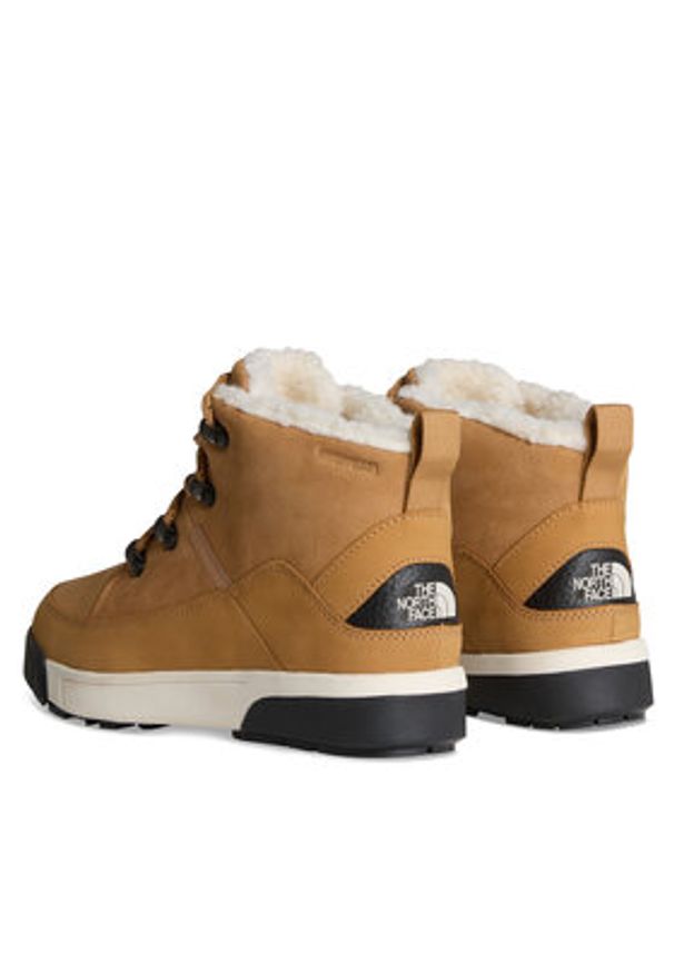 The North Face Botki Sierra Mid Lace Wp NF0A4T3XKOM Brązowy. Kolor: brązowy. Materiał: skóra, nubuk