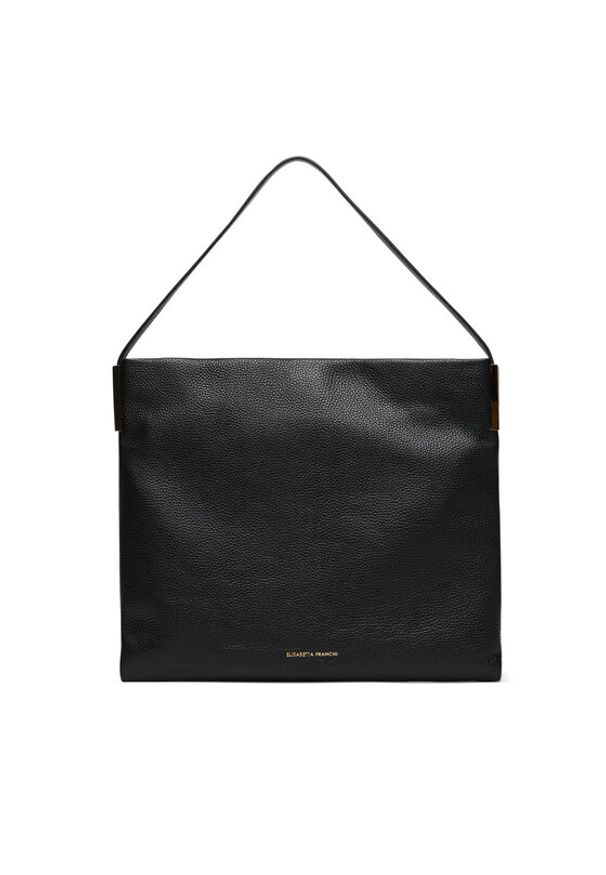 Elisabetta Franchi Torebka BS-47N-56E2-V650 Czarny. Kolor: czarny. Materiał: skórzane