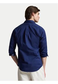 Polo Ralph Lauren Koszula 710B20512006 Granatowy Custom Fit. Typ kołnierza: polo. Kolor: niebieski. Materiał: bawełna #5