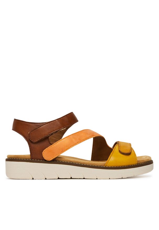 Sandały Remonte. Kolor: brązowy