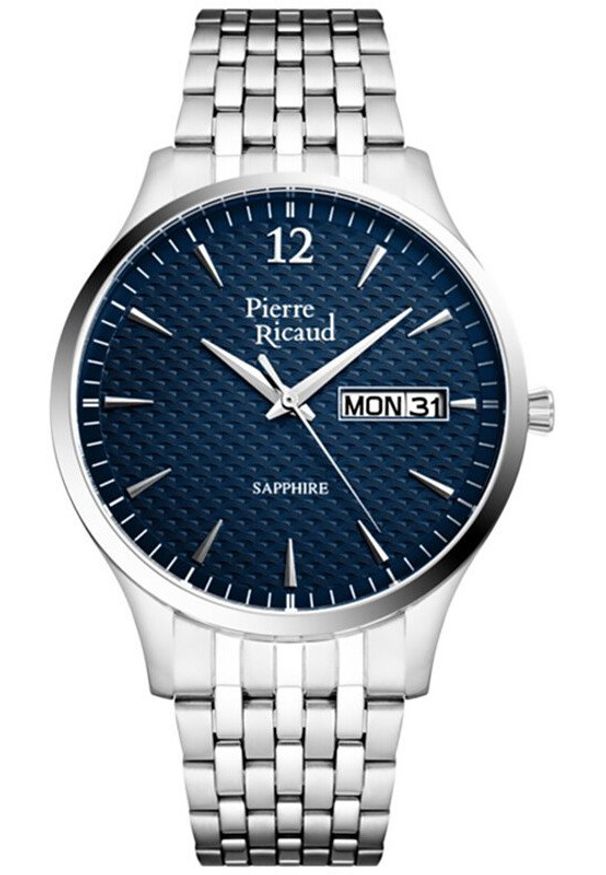 Zegarek męski Pierre Ricaud P91093.5155Q srebrny. Kolor: srebrny
