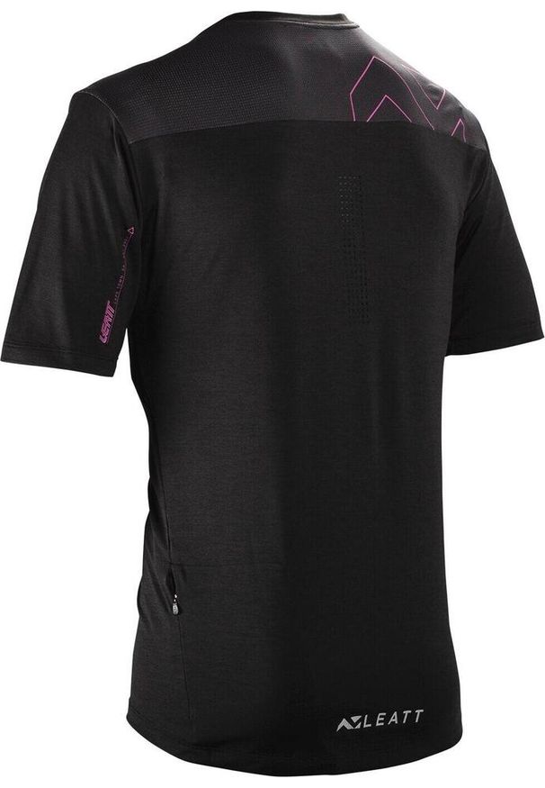 Koszulka rowerowa LEATT Jersey MTB Trail 1.0. Kolor: czarny. Materiał: jersey