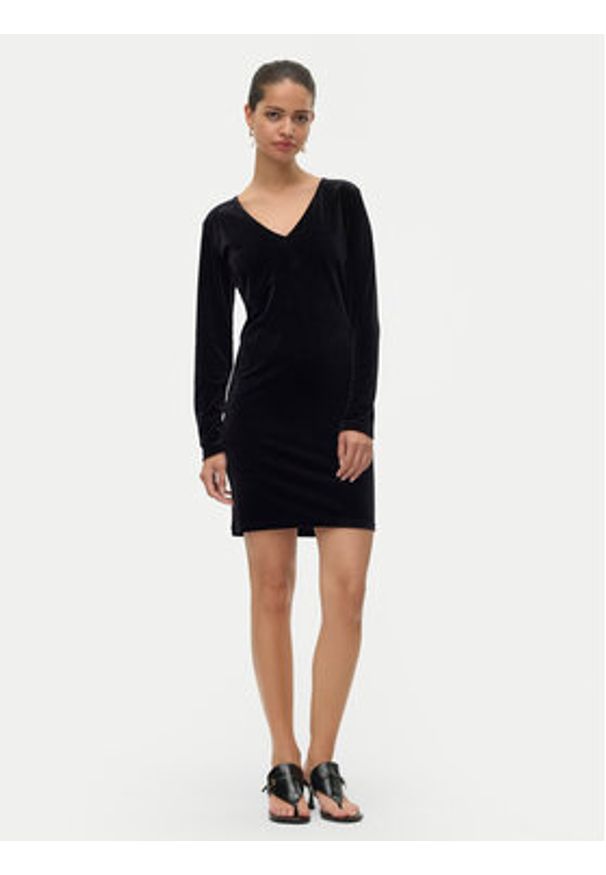 Vero Moda Sukienka koktajlowa Effie 10317001 Czarny Slim Fit. Kolor: czarny. Materiał: syntetyk, welur. Styl: wizytowy