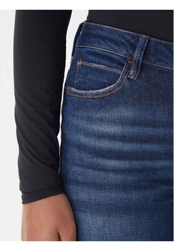 Guess Jeansy W2YA46 D4Q03 Granatowy Skinny Fit. Kolor: niebieski