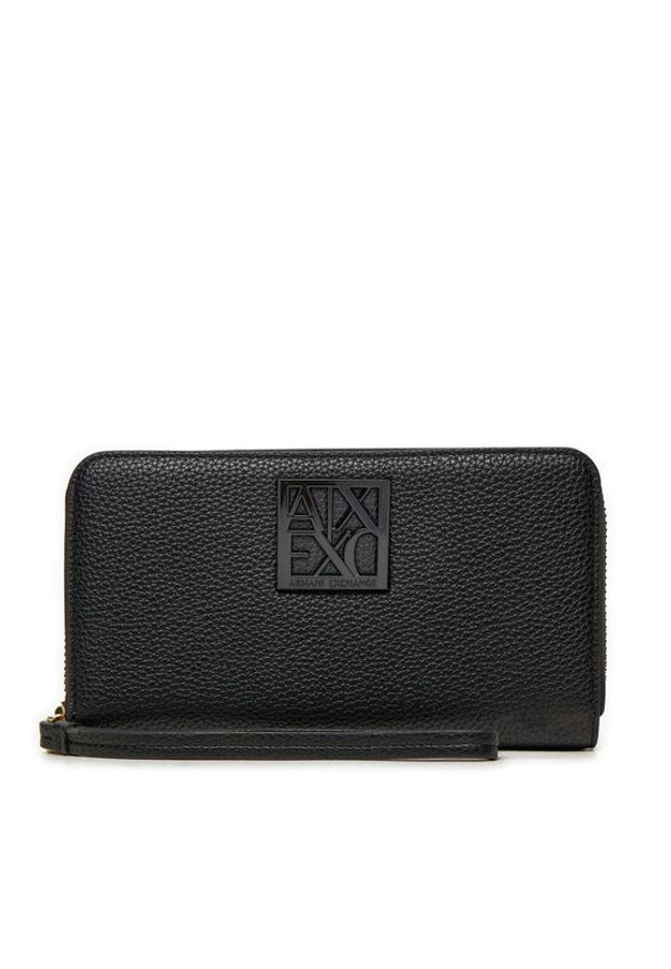 Armani Exchange Portfel damski XW000361 AF11902 UC001 Czarny. Kolor: czarny. Materiał: materiał