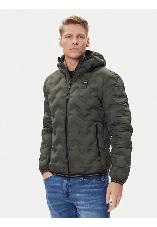 Blauer Kurtka puchowa 25WBLUC03233 Zielony Regular Fit. Kolor: zielony. Materiał: syntetyk