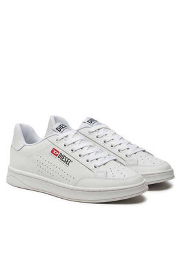 Diesel Sneakersy S-Athene Vtg Y03351 P6325 T1003 Biały. Kolor: biały. Materiał: skóra