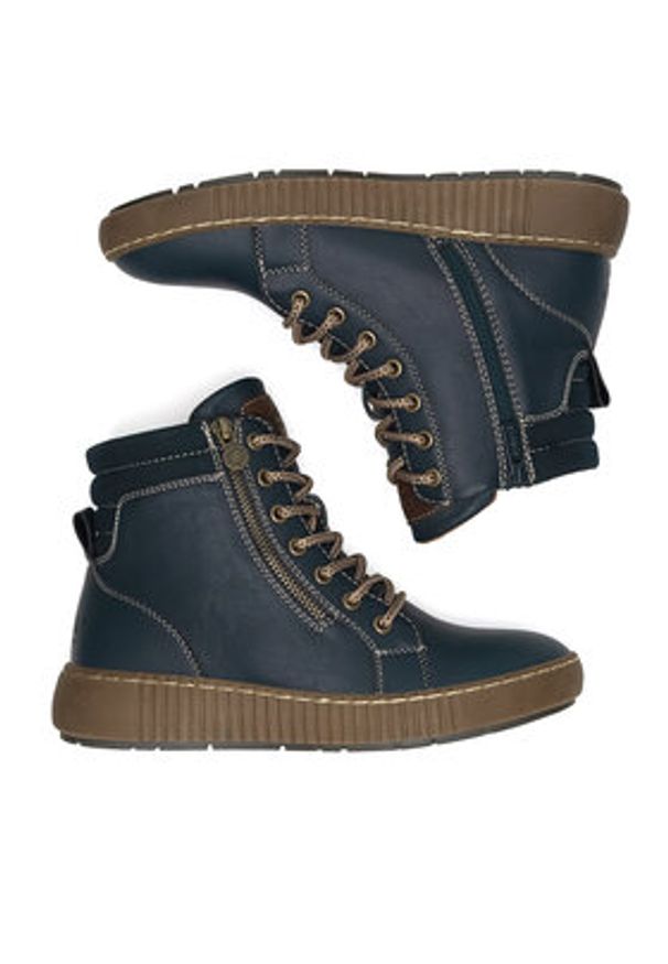 Go Soft Trzewiki WS5586-28 Granatowy. Kolor: niebieski. Materiał: materiał