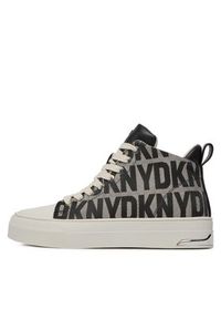 DKNY Trampki Yaser K1491518 Czarny. Kolor: czarny. Materiał: skóra