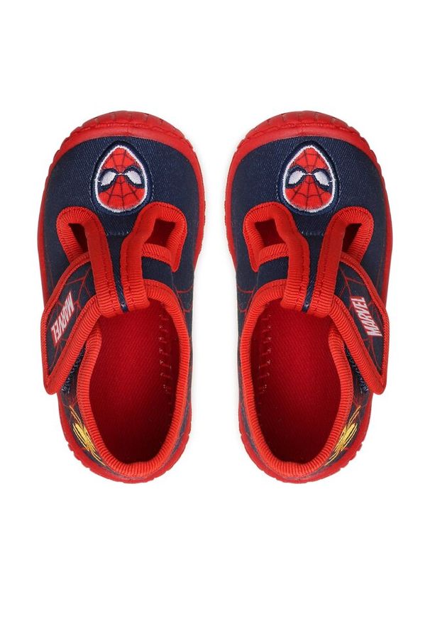 Kapcie Spiderman Ultimate. Kolor: niebieski. Wzór: motyw z bajki