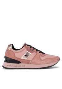 Beverly Hills Polo Club Sneakersy W-3C098-2A324 Różowy. Kolor: różowy. Materiał: zamsz, skóra