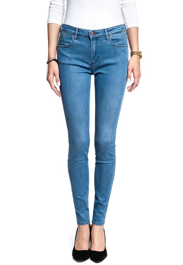 Wrangler - WRANGLER SKINNY DAMSKIE SPODNIE JEANSOWE SOFT WORN W28KJE12P 112128280