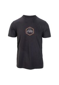 Elbrus - T-shirt Męski Z Krótkim Rękawem Lucano II. Kolor: czarny. Długość rękawa: krótki rękaw. Długość: krótkie