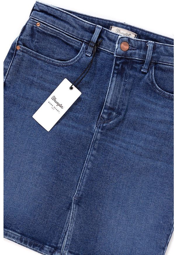 Wrangler - SPÓDNICA JEANSOWA WRANGLER MIDI PENCIL SKIRT SHADOW DANCES W2347096I. Materiał: jeans