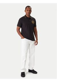 Versace Jeans Couture Polo 80GAGT03 CJ01T Czarny Regular Fit. Typ kołnierza: polo. Kolor: czarny. Materiał: bawełna #2