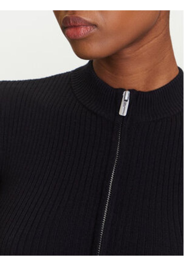 Karl Lagerfeld Jeans Sukienka dzianinowa A3W13013 Czarny Slim Fit. Kolor: czarny. Materiał: syntetyk