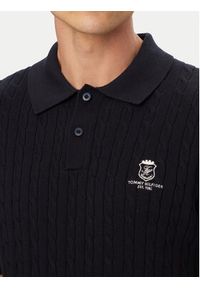 TOMMY HILFIGER - Tommy Hilfiger Polo MW0MW42788 Granatowy Regular Fit. Typ kołnierza: polo. Kolor: niebieski. Materiał: bawełna #3