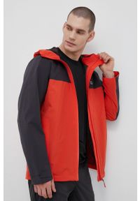 Jack Wolfskin kurtka Go Hike męska kolor czerwony. Kolor: czerwony. Materiał: włókno, materiał #3