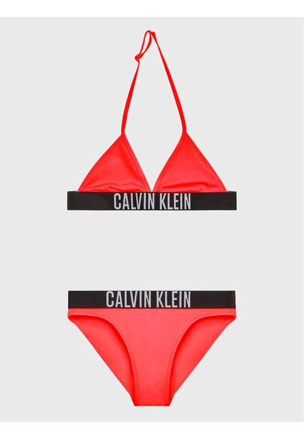 Calvin Klein Swimwear Strój kąpielowy KY0KY00087 Czerwony. Kolor: czerwony. Materiał: syntetyk