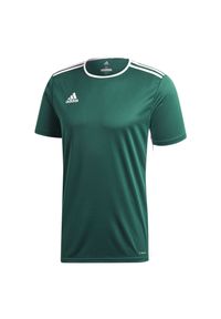 Adidas - Koszulka dla dzieci do piłki nożnej adidas Entrada 18 Jersey CD8358. Materiał: jersey. Technologia: ClimaLite (Adidas). Wzór: ze splotem. Sport: piłka nożna, fitness #1