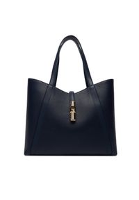 Furla Torebka Goccia L WB01788 BX3353 KH 4852S Granatowy. Kolor: niebieski. Materiał: skórzane #1