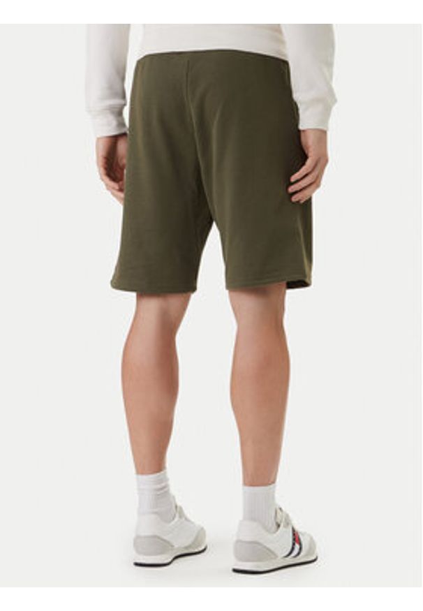 TOMMY HILFIGER - Tommy Hilfiger Szorty sportowe UM0UM03452 Zielony Regular Fit. Kolor: zielony. Materiał: bawełna. Styl: sportowy