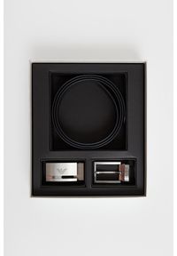 Emporio Armani - Pasek męski skórzany EMPORIO ARMANI. Materiał: skóra #1