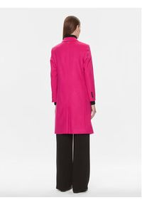 BOSS - Boss Płaszcz wełniany Catara 50501019 Różowy Slim Fit. Kolor: różowy. Materiał: wełna #2