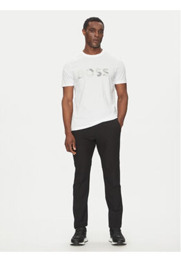 BOSS T-Shirt Glamping 50537834 Biały Regular Fit. Kolor: biały. Materiał: bawełna
