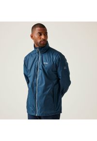 Regatta - Kurtka turystyczna męska Lyle IV przeciwdeszczowa. Kolor: niebieski. Sport: turystyka piesza #1