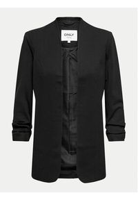 only - ONLY Marynarka Poptrash 15324620 Czarny Loose Fit. Kolor: czarny. Materiał: syntetyk