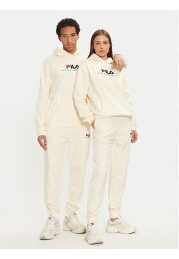 Fila Bluza Unisex Brunssum FAU0145 Écru Regular Fit. Materiał: bawełna