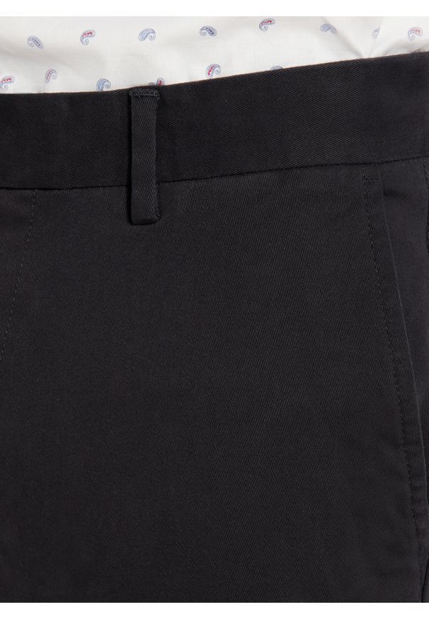 Pako Lorente - PAKO LORENTE - Granatowe spodnie chino z bawełną. Kolor: niebieski. Materiał: bawełna. Wzór: gładki. Sezon: zima, jesień. Styl: klasyczny