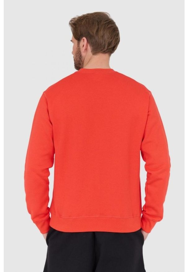 DSQUARED2 Czerwona bluza męska z dużym białym logo icon, Rozmiar S. Kolor: czerwony
