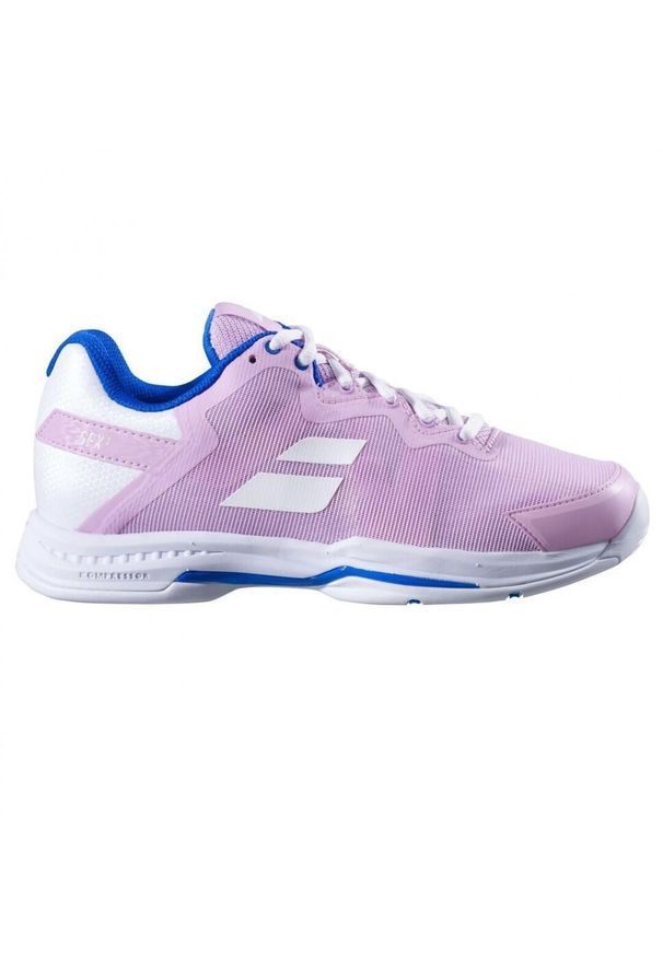 Buty tenisowe damskie Babolat SFX3 All Court. Kolor: biały, wielokolorowy, różowy, niebieski. Sport: tenis