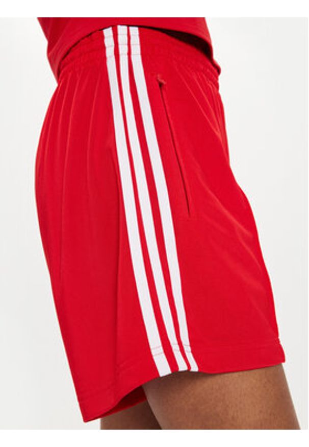 Adidas - adidas Szorty sportowe Firebird IY7207 Czerwony Loose Fit. Kolor: czerwony. Materiał: syntetyk
