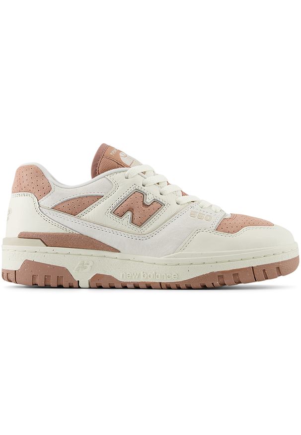 Buty damskie New Balance BBW550PF – beżowe. Kolor: beżowy. Materiał: materiał, skóra, syntetyk. Szerokość cholewki: normalna