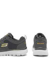 skechers - Skechers Sneakersy BURNS AGOURA 52635 CHAR Szary. Kolor: szary. Materiał: mesh, materiał #8